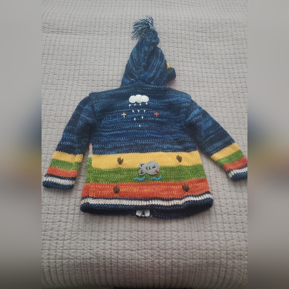 Native Creation Peruvian Wool Kids Cardigan. - Picture 8 of 14